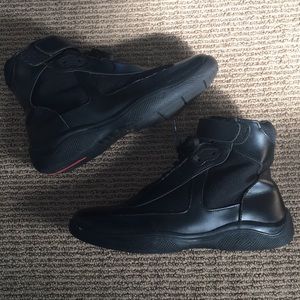 Men’s Prada leather boots size 8